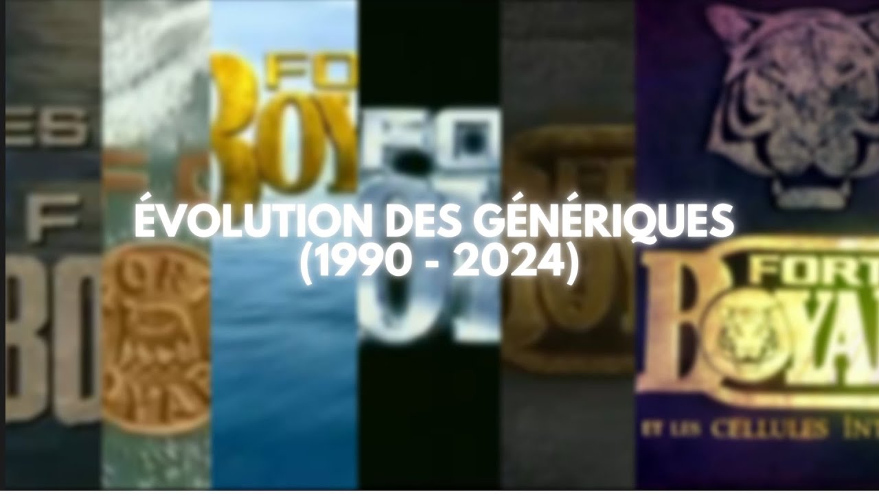 Évolution des génériques de Fort Boyard (1990-2024)