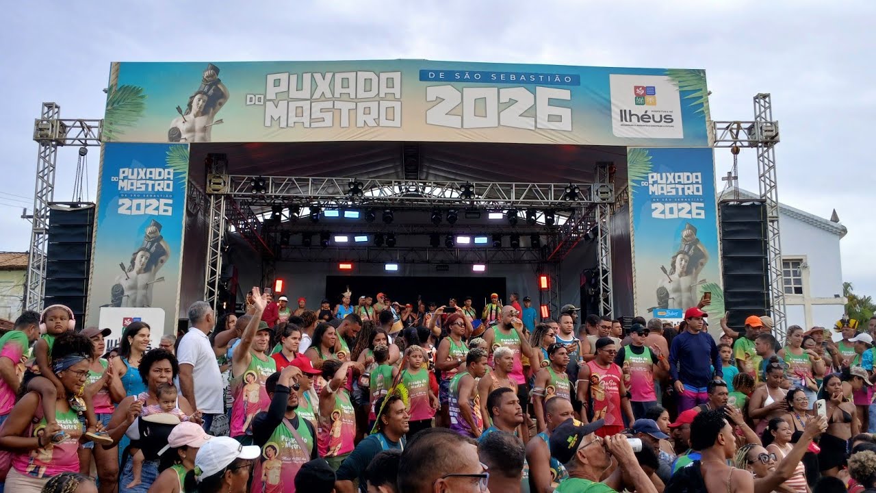 Toda Energia na Puxada Do Mastro 2026 em Olivença BA 