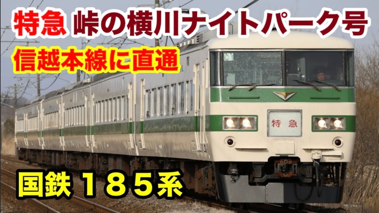 【国鉄185系】特急峠の横川ナイトパーク号に乗った！大宮→横川
