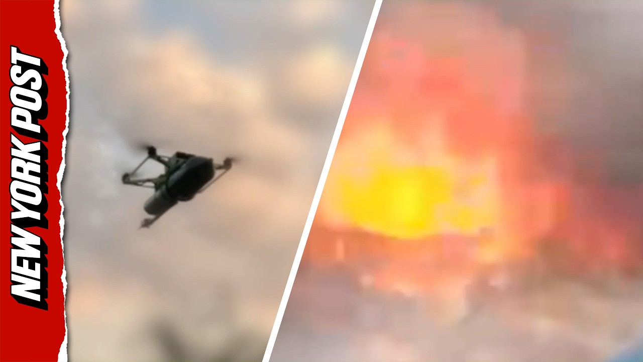 New Footage Shows Alleged Russian Drone Attack on Ukrainian Position in Kharkiv