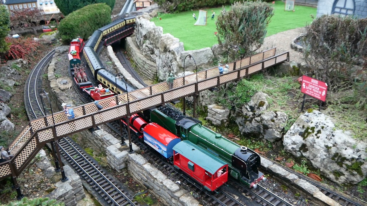 Model Railway Trains at Bekonscot Model Village - Afternoon and Evening