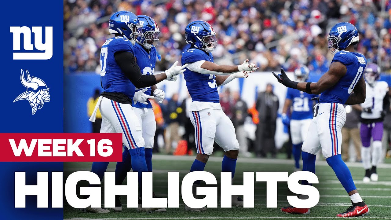Highlights: Giants vs. Vikings | Week 16 | New York Giants