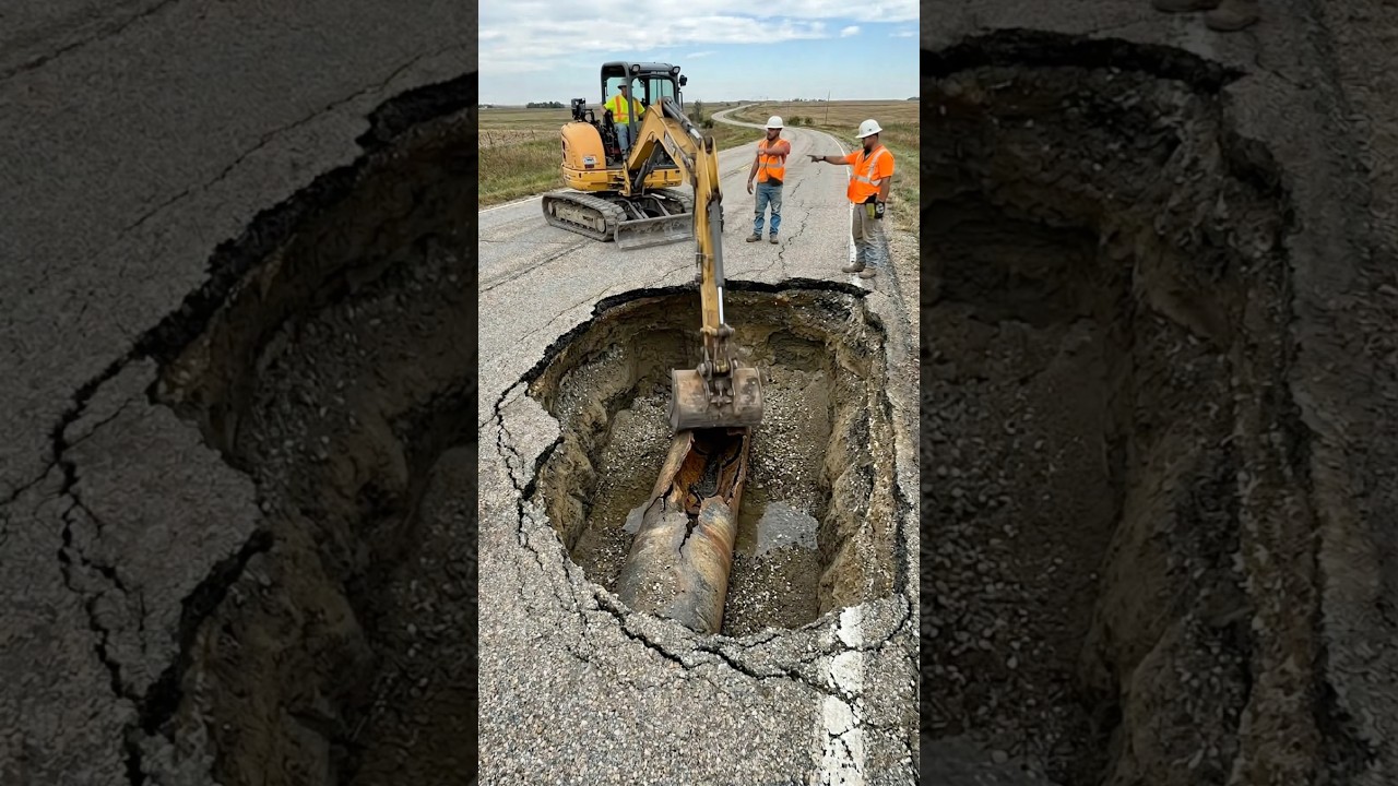 Fixing a Massive Road Sinkhole in Minutes