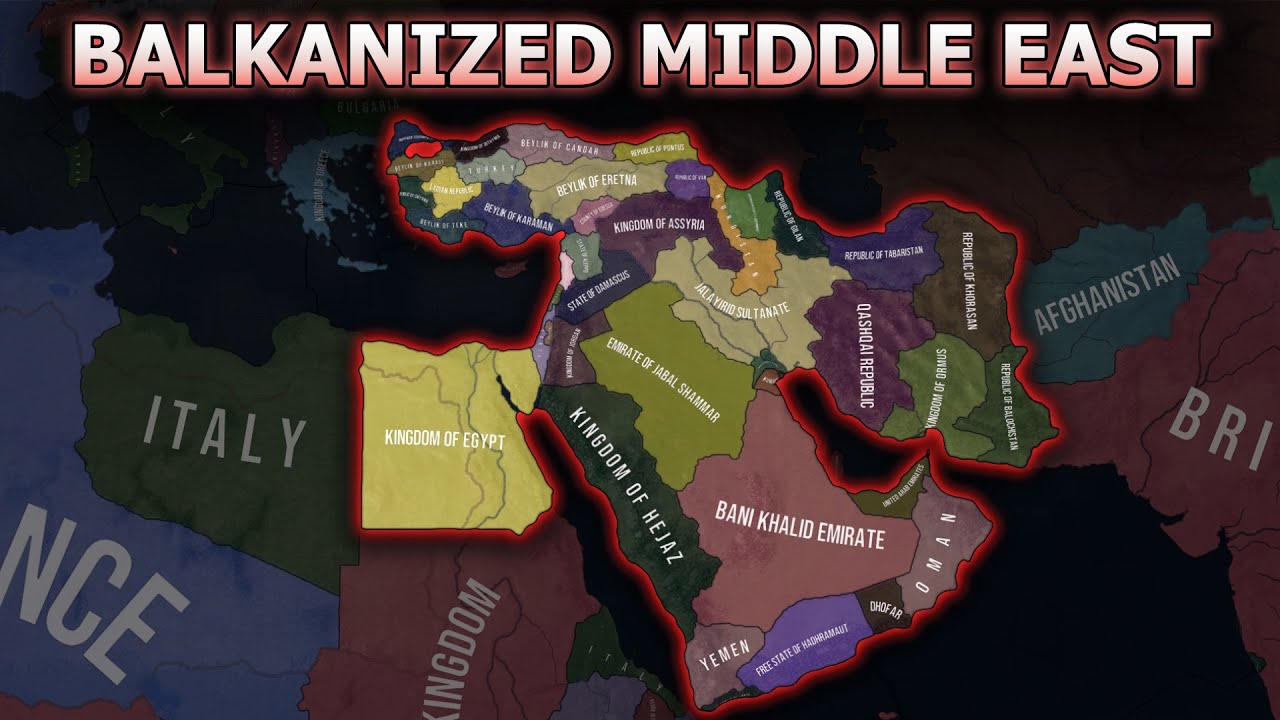 What if Balkanized Middle East Joined The AXIS in WW2 - HOI4 Timelapse