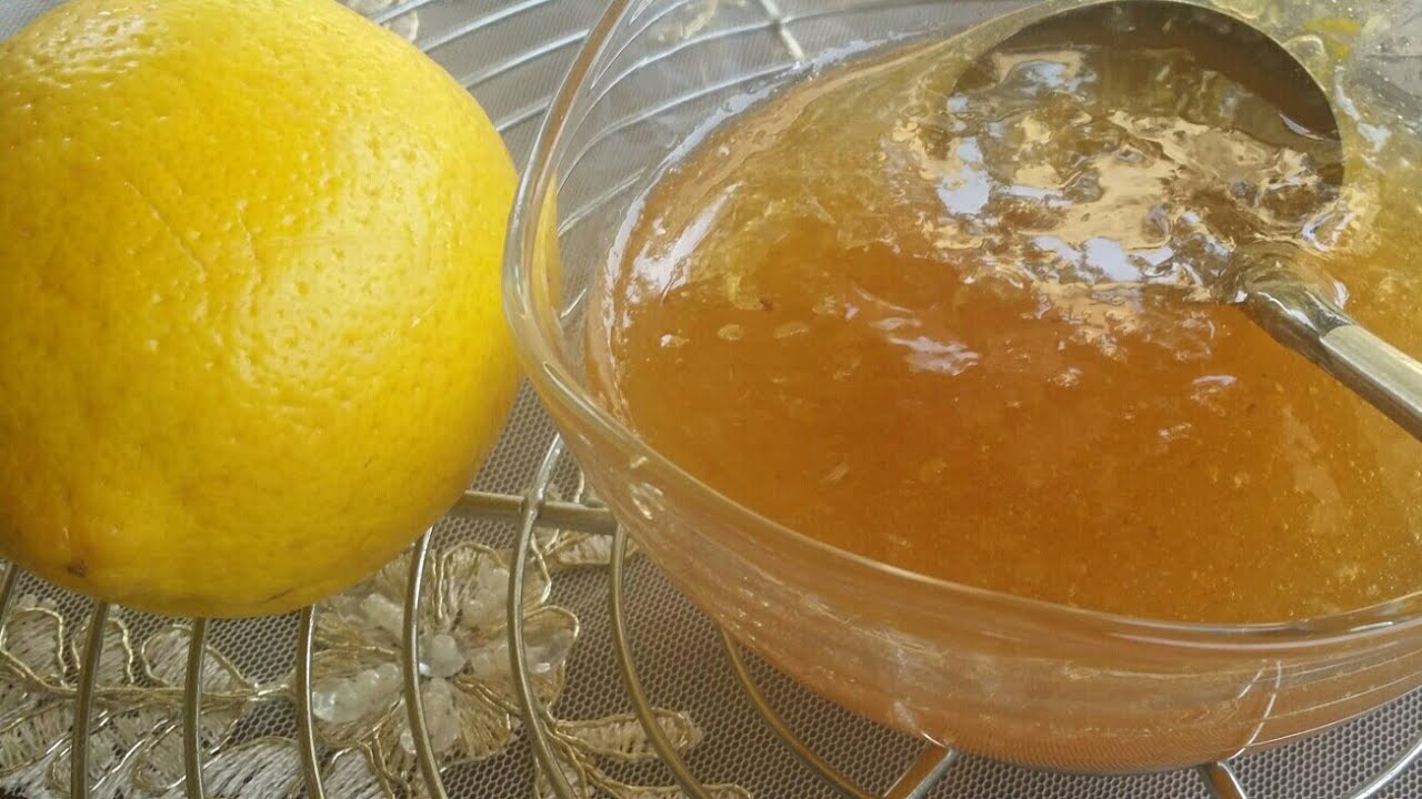 مربى الليمون الحامض بكل سهولة  confiture de citron