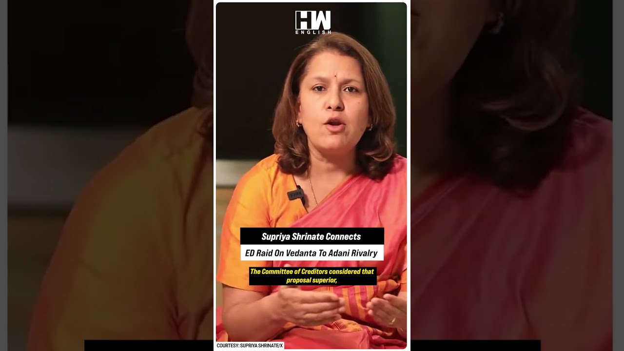 #Shorts | Supriya Shrinate Connects ED Raid On Vedanta To Adani Rivalry | PM Modi | Anil Agarwal