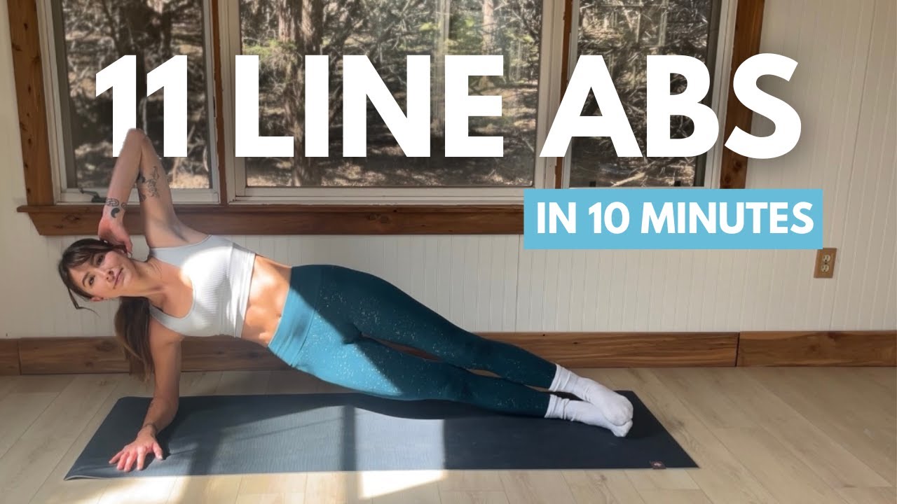 11 LINE ABS WORKOUT - 10 min & no equipment
