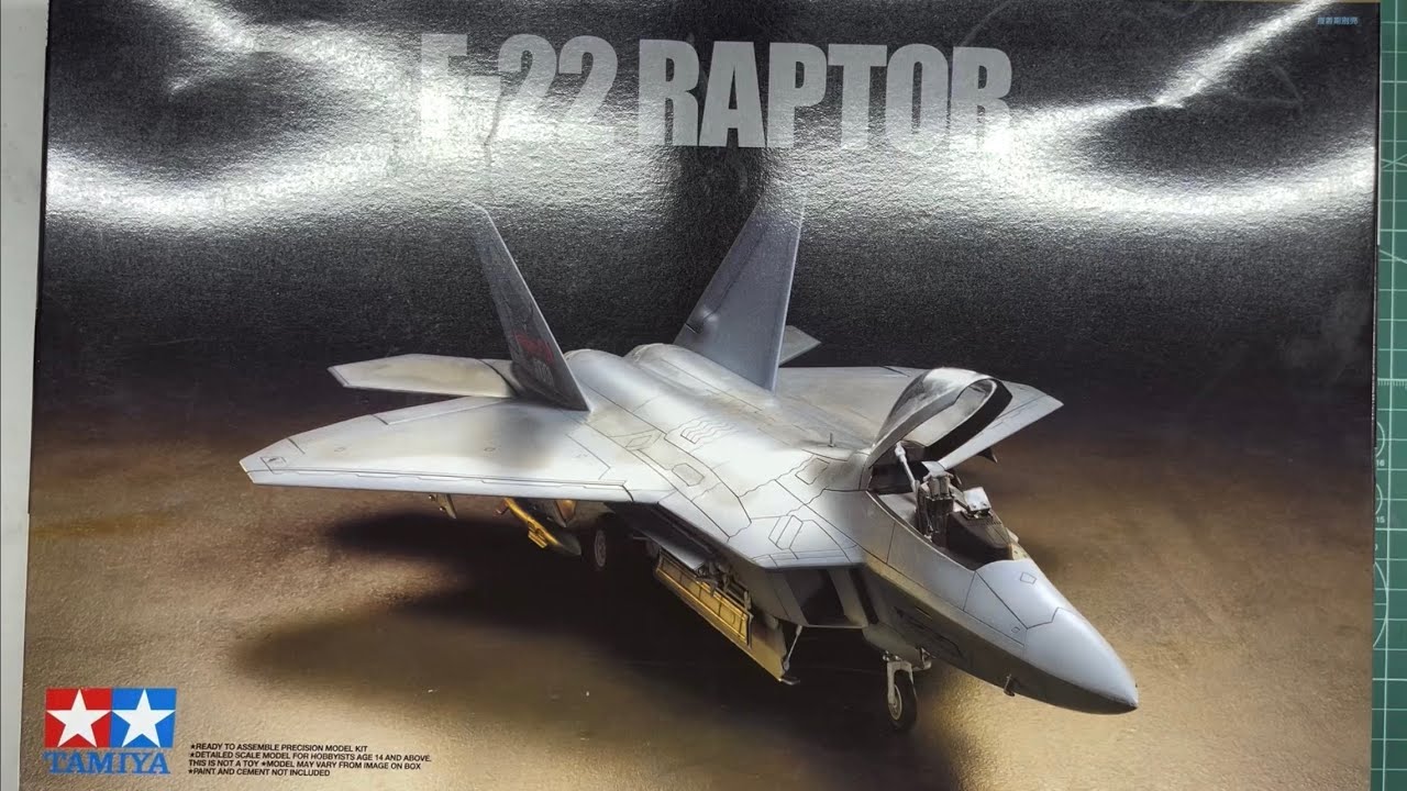 Tamiya Italeri F-22 Raptor 1/72 Scale Model Aircraft
