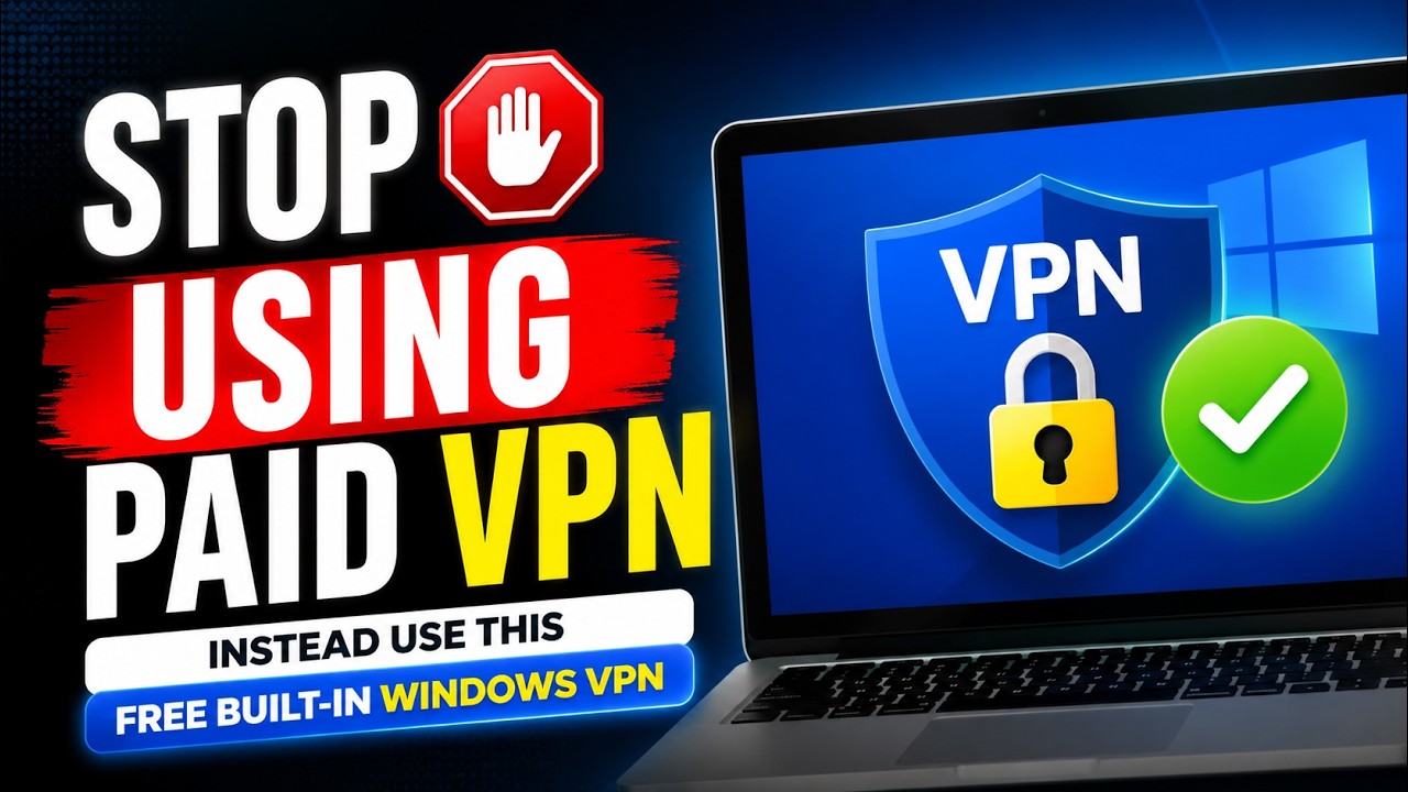 How to Setup 100% FREE VPN on Windows | Built-in VPN for Windows