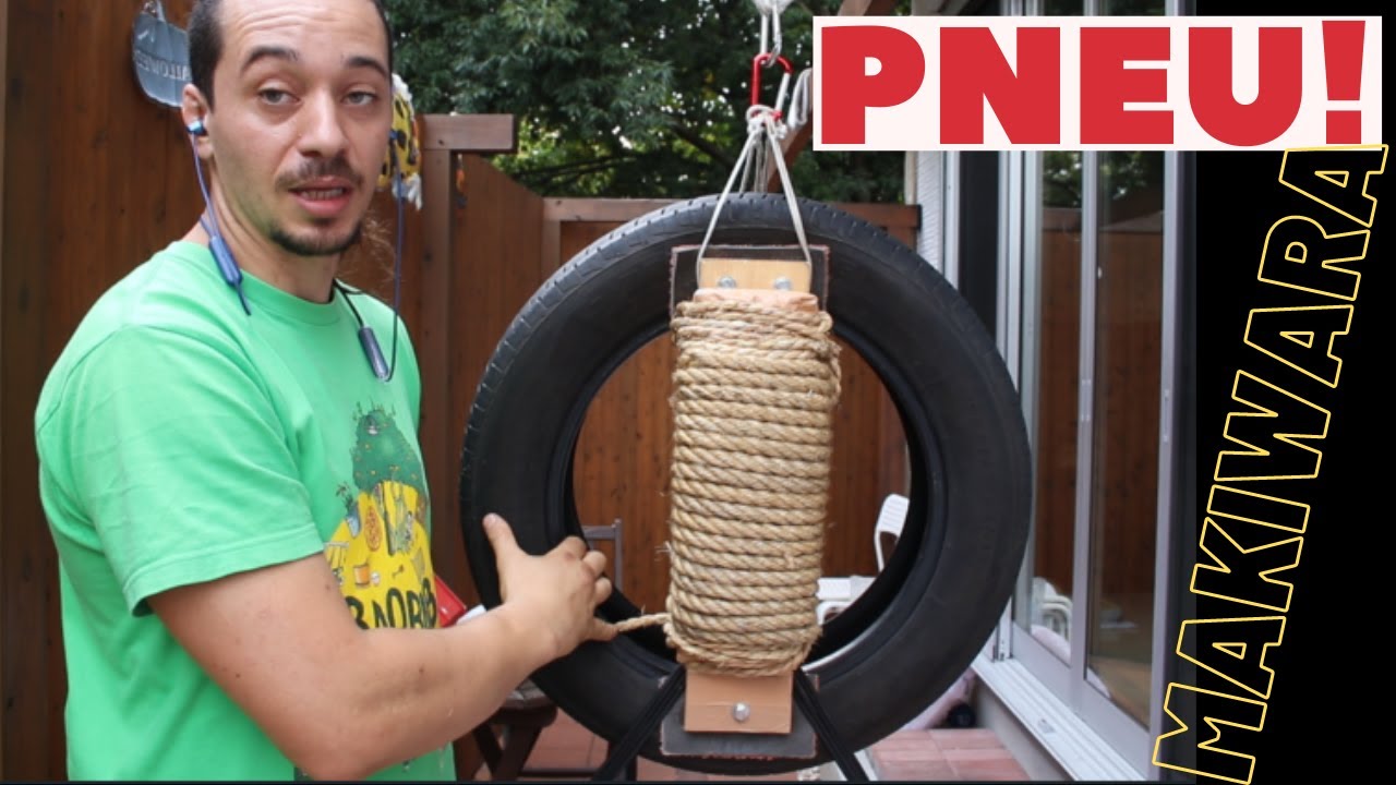 Makiwara de Pneu,como fazer muito Fácil!TUTORIAL E DICAS...