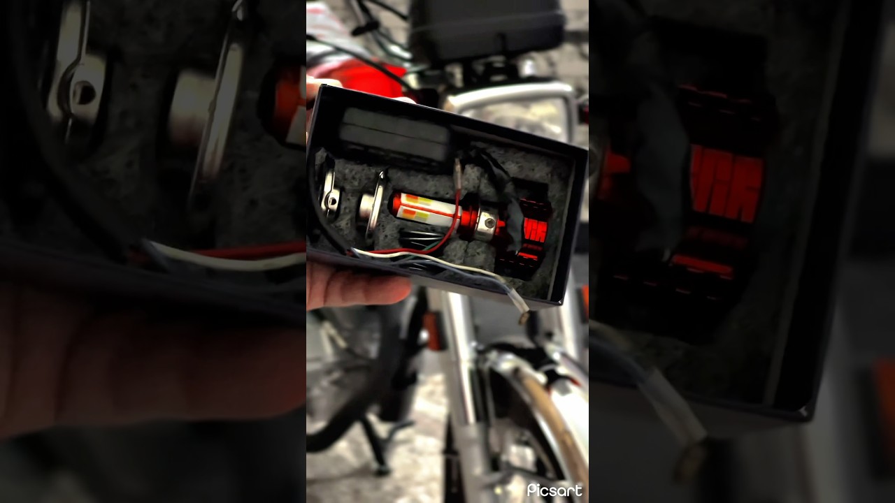 Honda cg 125 || 2025 model || M4 led light installation😉 #automobile #honda125