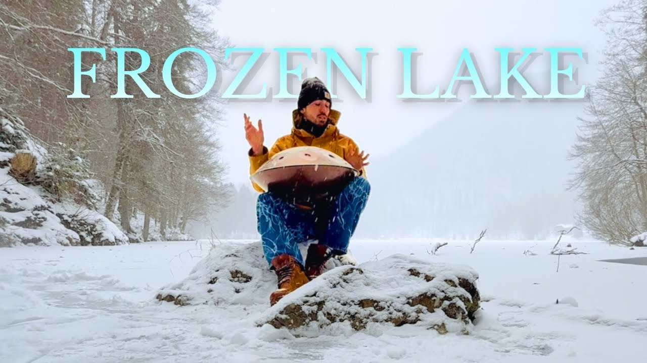 How to freeze your hands, Handpan on the Fusine frozen lakes.