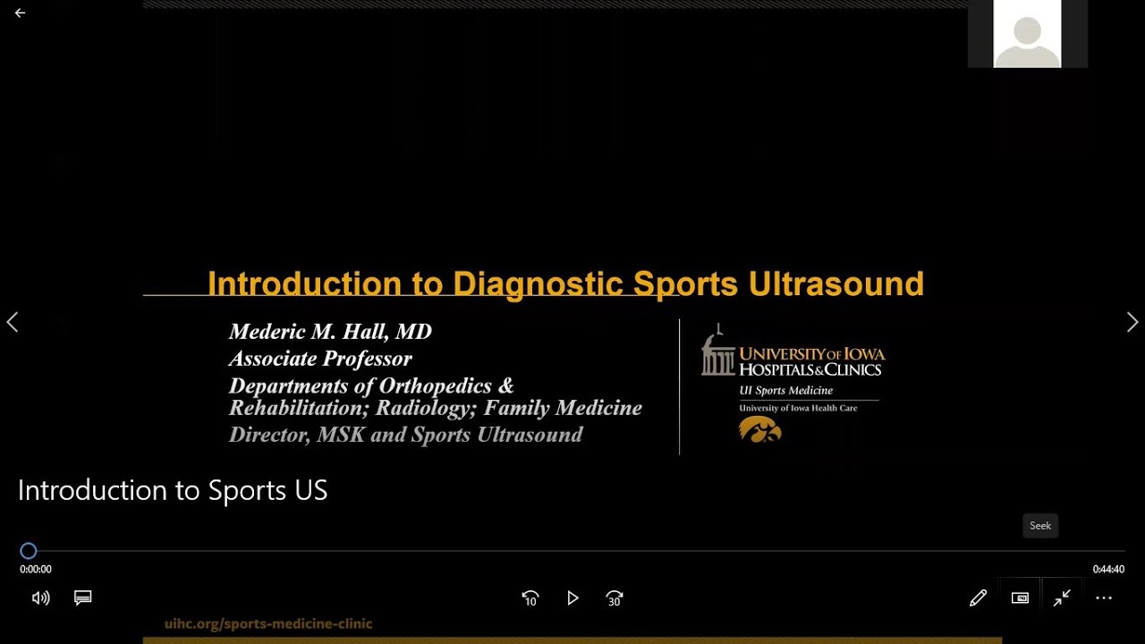 Introduction to Diagnostic Sports Ultrasound