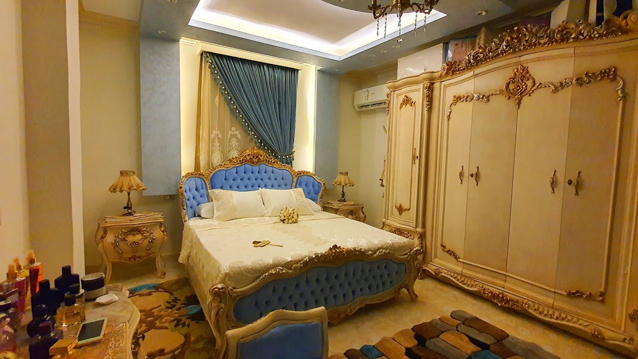 غرفه نوم عروسه القليوبيه الغرفه كلها بتنور بالرموات كنترول اتوماتيك شوفوا الفلاحين بيجهزوا اي