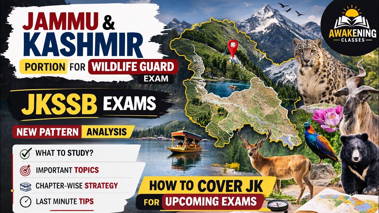 Jammu Kashmir portion ! PYQS cum revision l