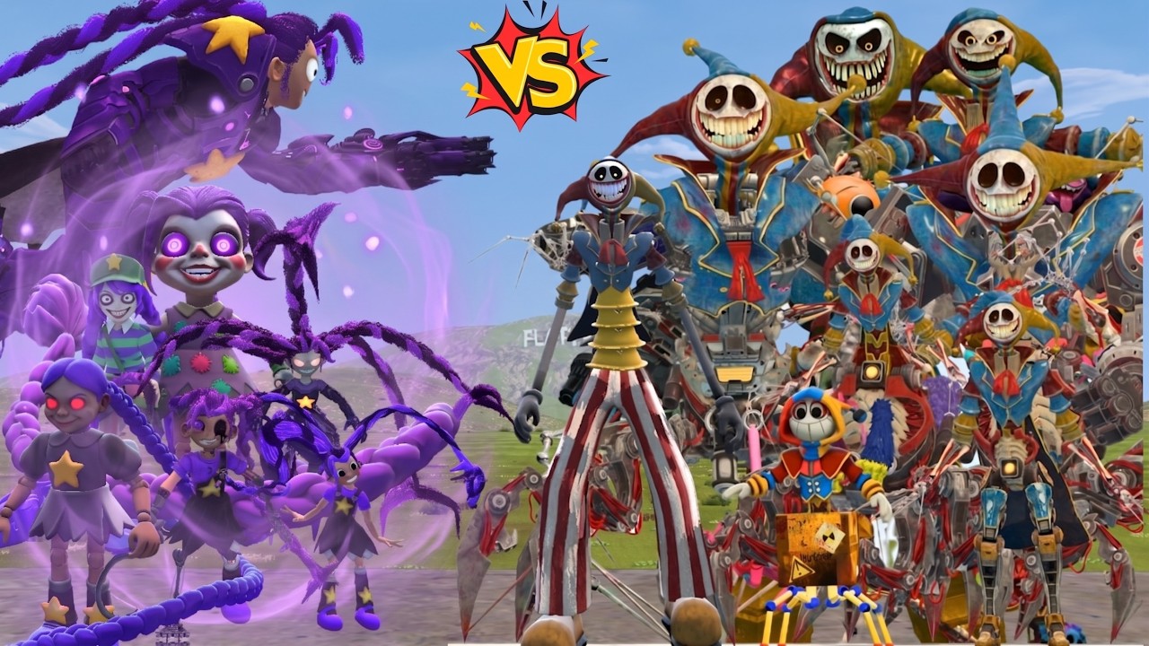 ALL MECHA TITAN LILY BOSSES POPPY PLAYTIME 5 VS ALL PROTOTYPE MECHA TITAN FAMILY In Garry's Mod