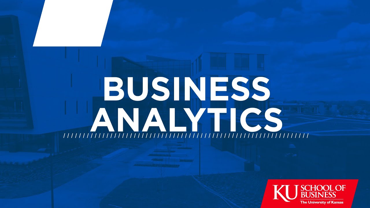 Majoring in business analytics at the KU School of Business