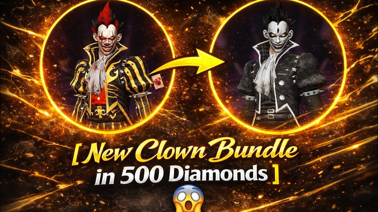 New Clown Ring Event - One spin Trick🔥| Joker Bundel Ring Event #freefirenewevent #audio 