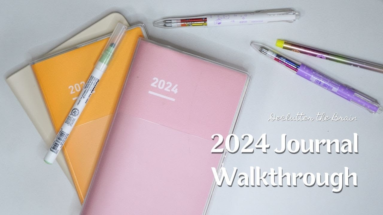 Declutter the Brain | 2023/2024 Journal walkthrough, MD Notebook, Jibun Techo 2024 Diary and Days