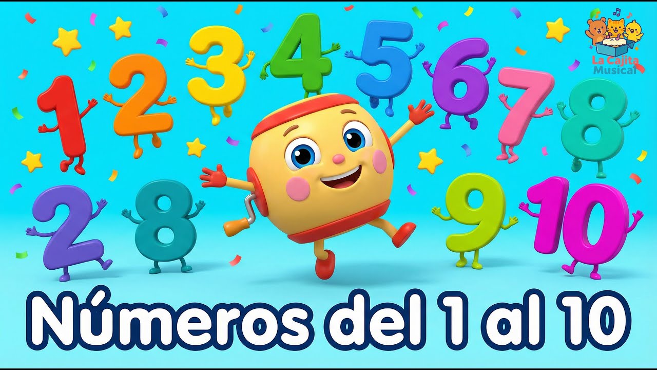 ⭐ Los N&uacute;meros Van Bailando &ndash; Canci&oacute;n Infantil Educativa (1 al 10)