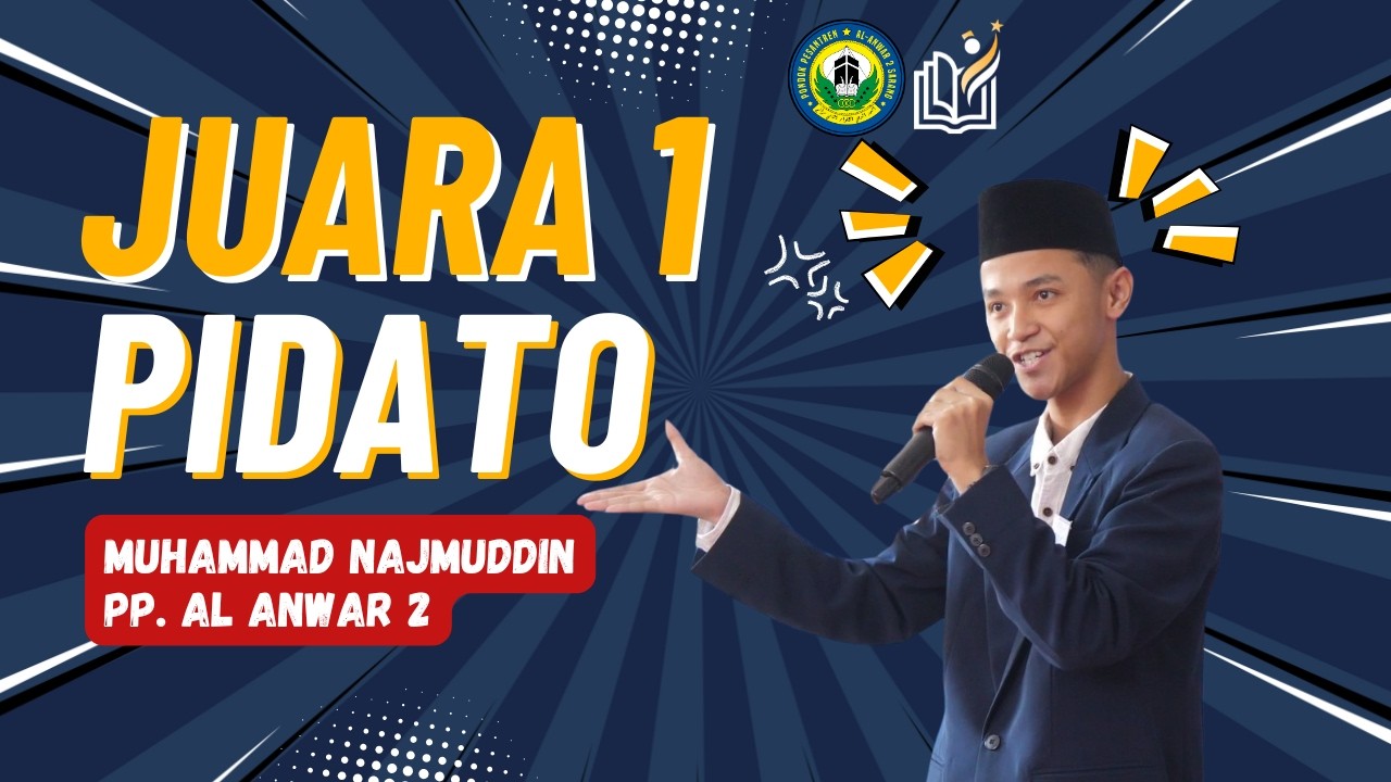 JUARA 1 Lomba Bahasa Indonesia Kabupaten Rembang: Muhammad Najmuddin