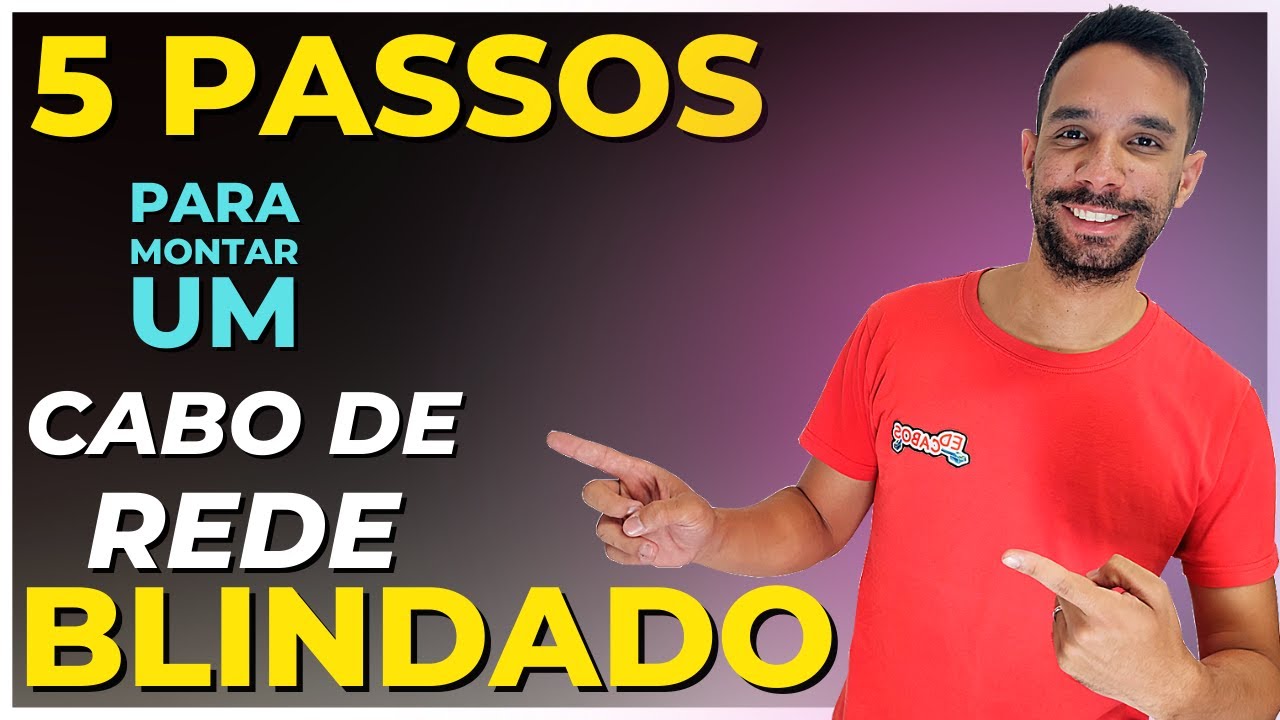 COMO MONTAR UM CABO DE REDE CAT6 BLINDADO  | EM 5 PASSOS