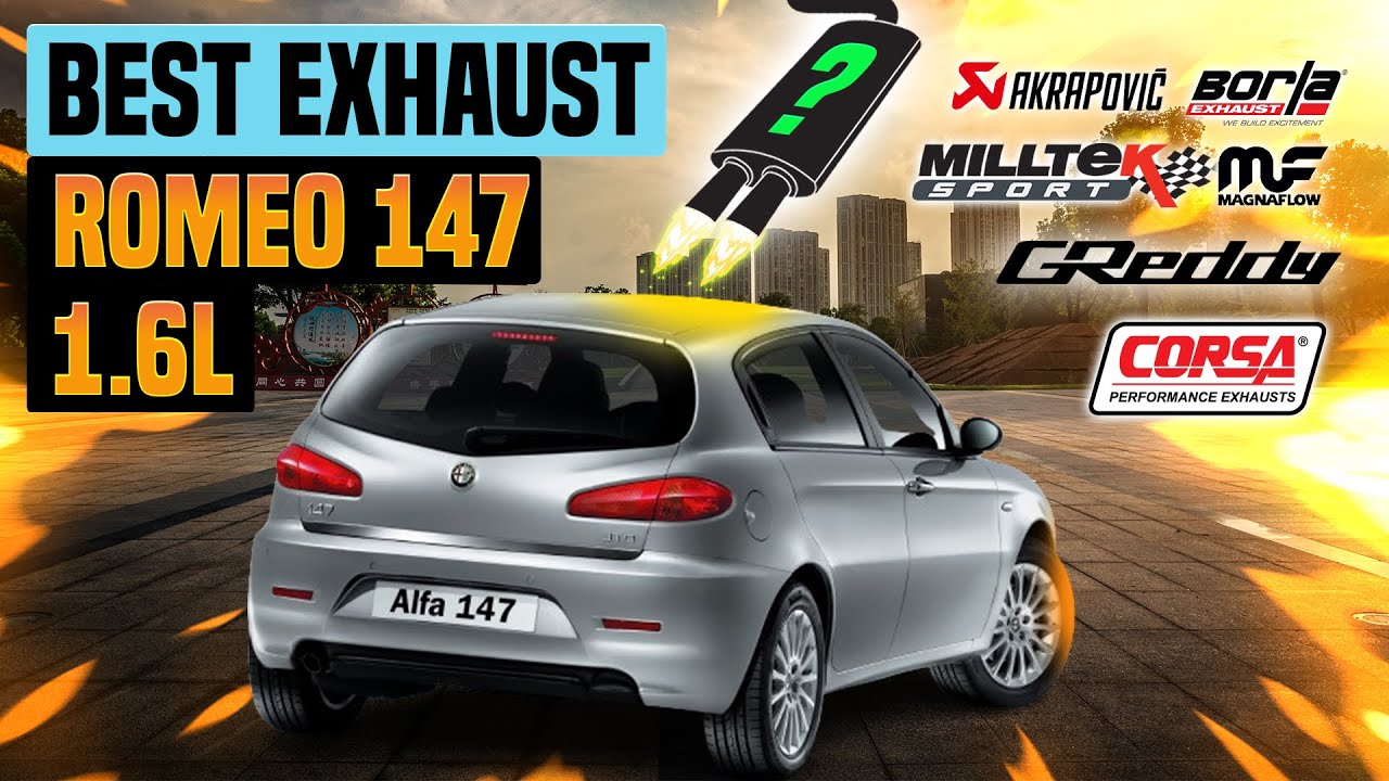 Alfa Romeo 147 Exhaust Sound 1.6 🔥 Ragazzon,Inoxcar,Generico,Wizard,Supersprint,Acceleration,Turbo+