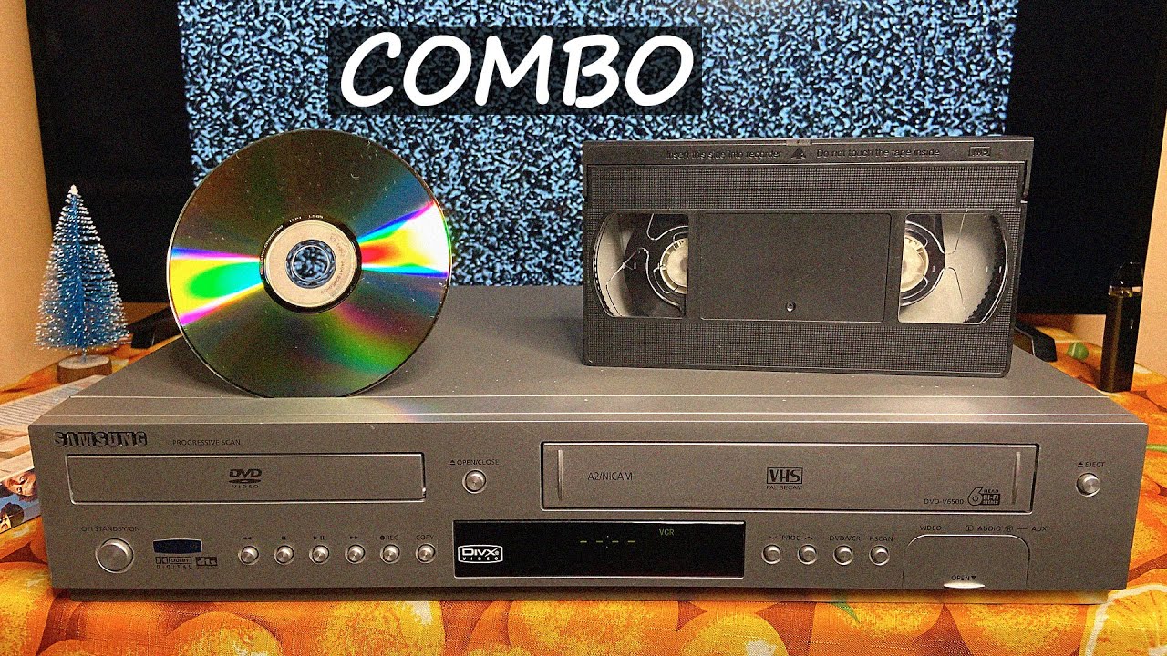 VCR and DVD together — Combo version for VHS and DVDs