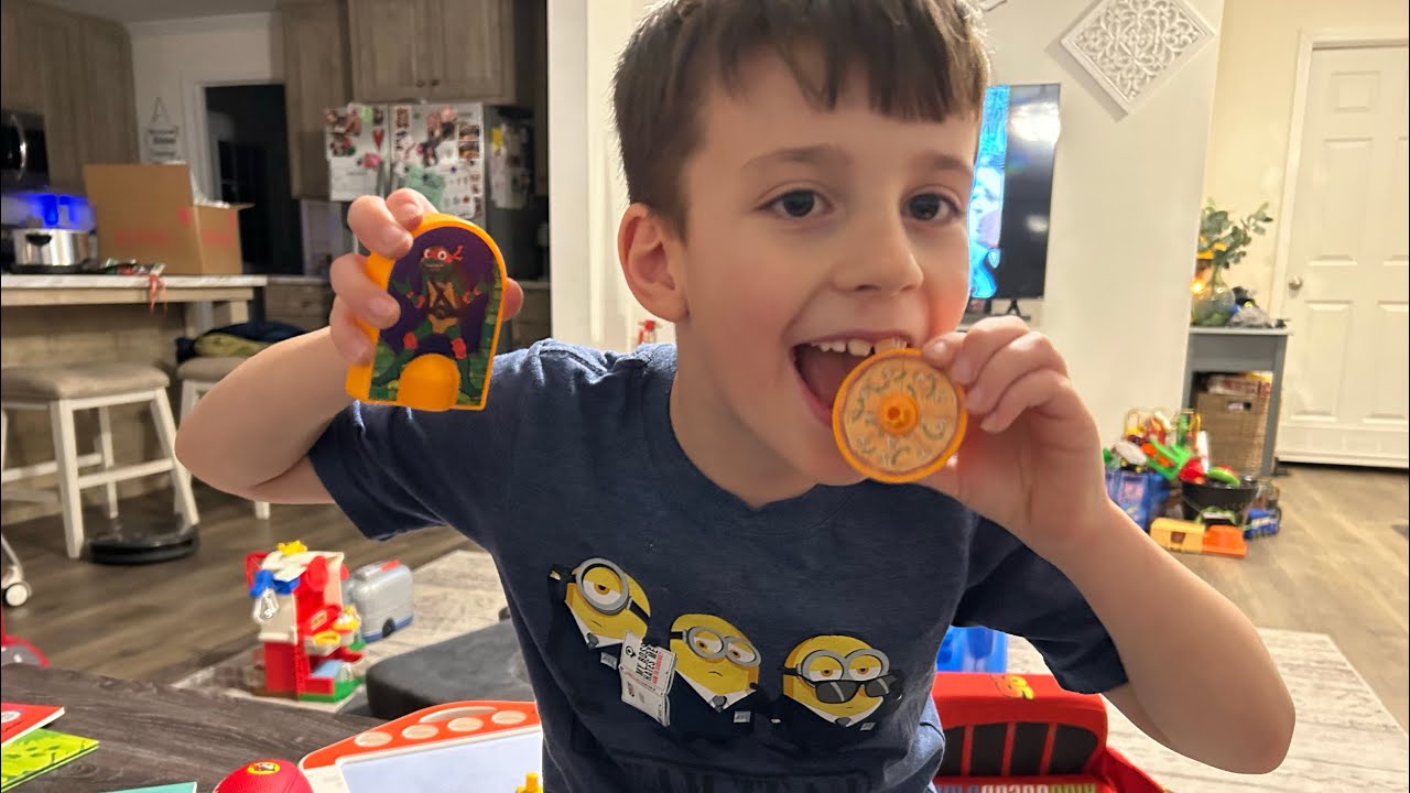 RJT -Burger King Kids Meal TMNT Toy spinner Michelangelo 