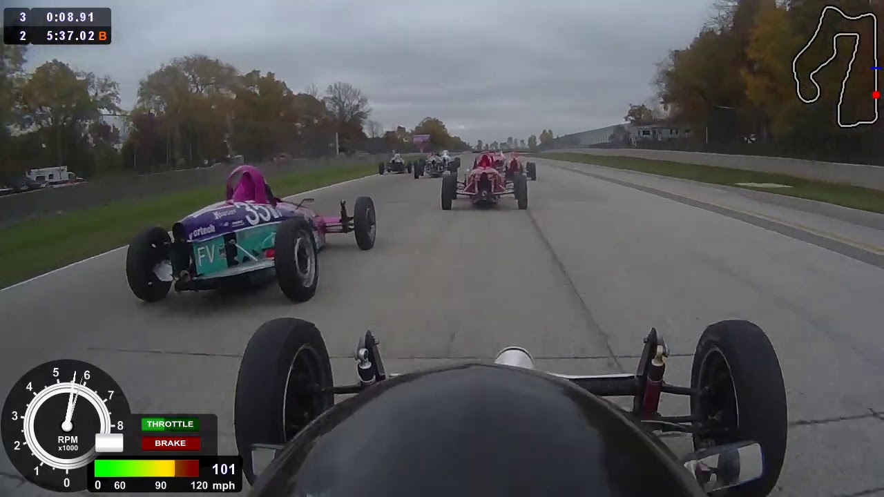 2020 Formula Vee SCCA Road America Runoffs race - two pace laps so race starts around 11 minutes
