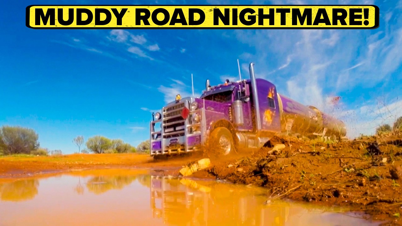 Fuel Truck Battles Storm Ravaged Roads | Outback Truckers Full Episode | S5 E10