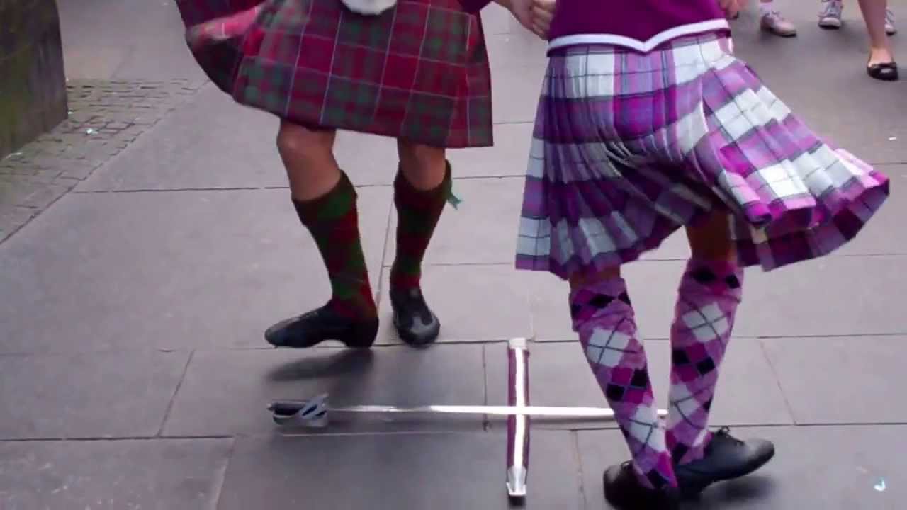 Scottish Sword Dance Royal Mile Edinburgh Scotland