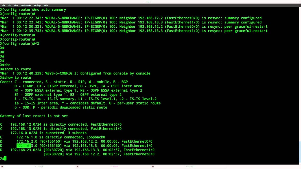 EIGRP Beginner on Cisco IOS Router