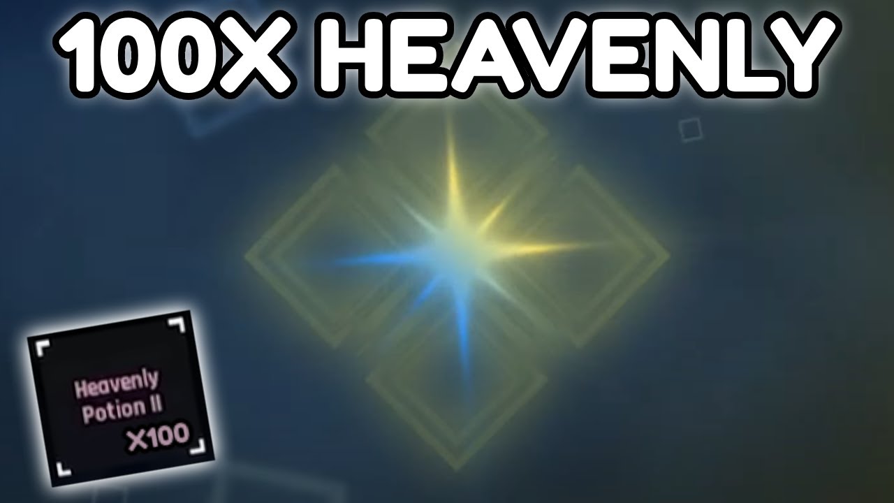 Using 100 HEAVENLY POTION 2 in SOL'S RNG... (LUCKIEST VIDEO EVER)
