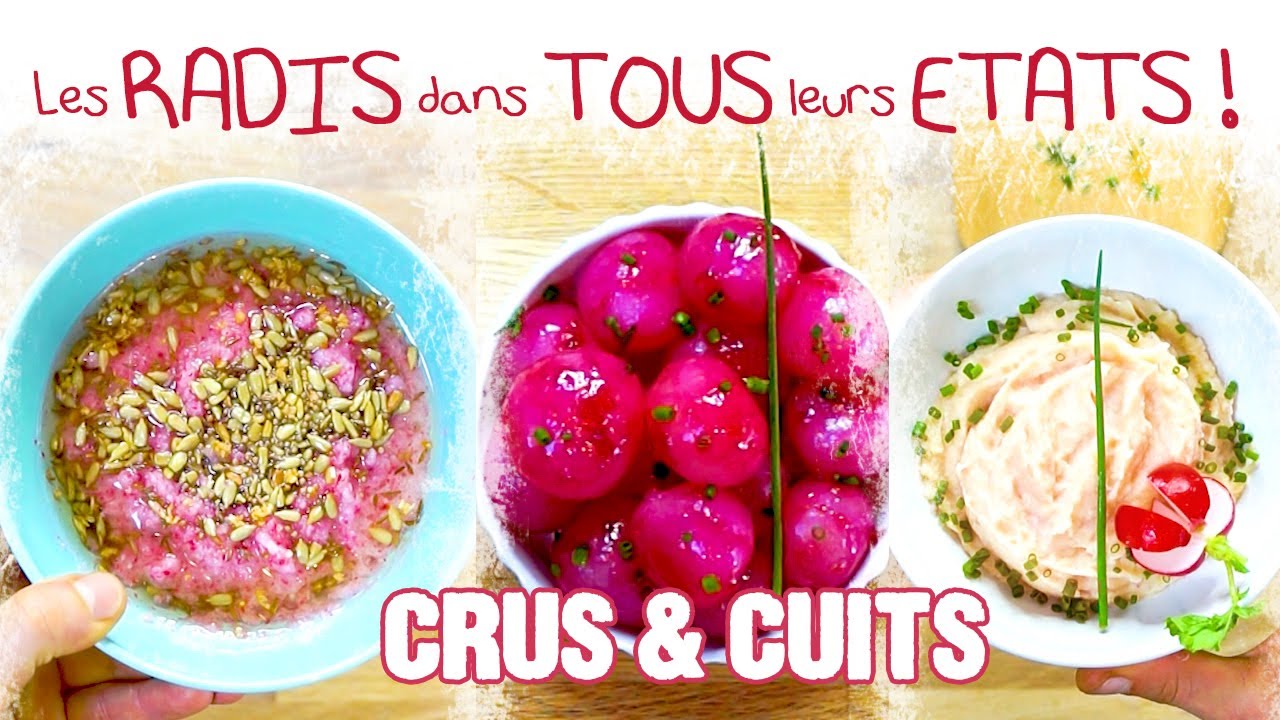 Petits radis crus & cuits en 3 recettes simplissimes ! En purée, glacés ou en chutney :p