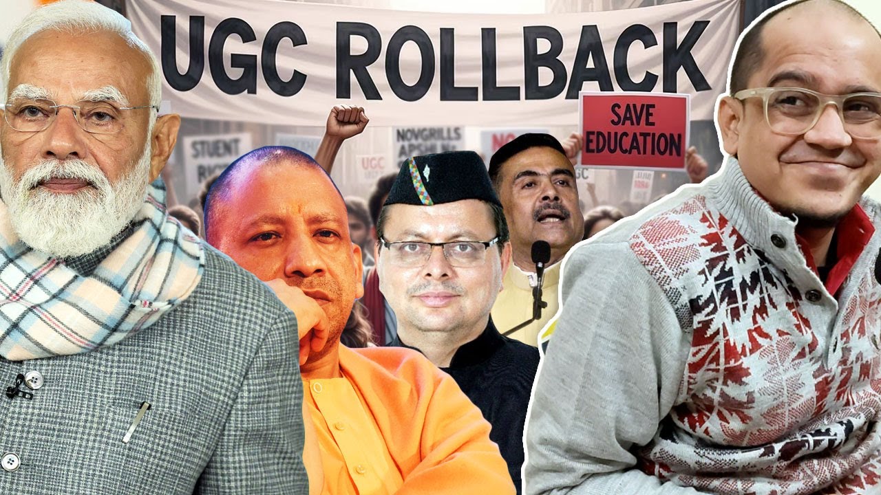 NARENDRA MODI BHAKT PROTEST ON UGC BILL & SINHA CRYING | NAFRATI HIMANTA & DHAMI | YOGI CRAZY DRAMA!