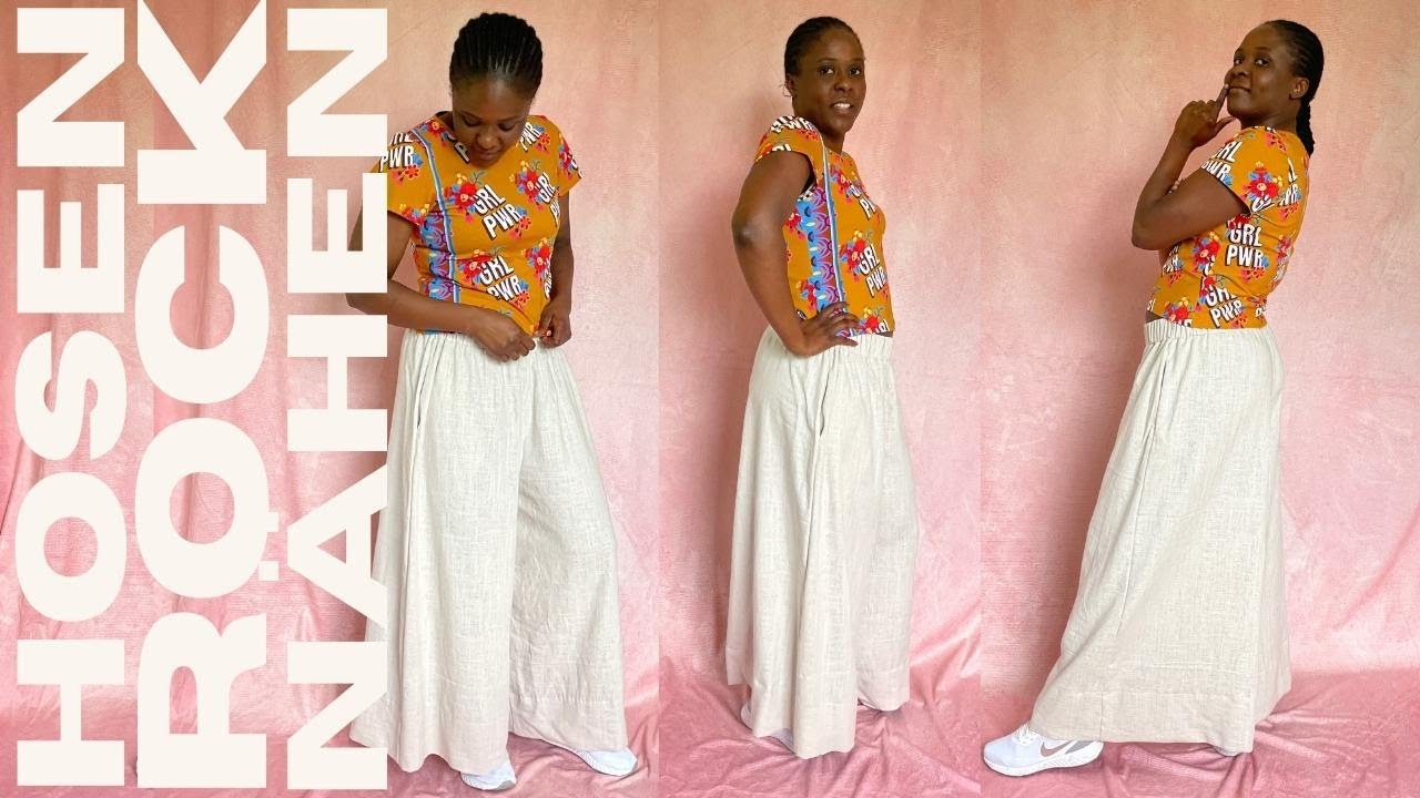 Hosenrock n&auml;hen: Mit easy Schnittmuster f&uuml;r Culotte oder Palazzo-Hose