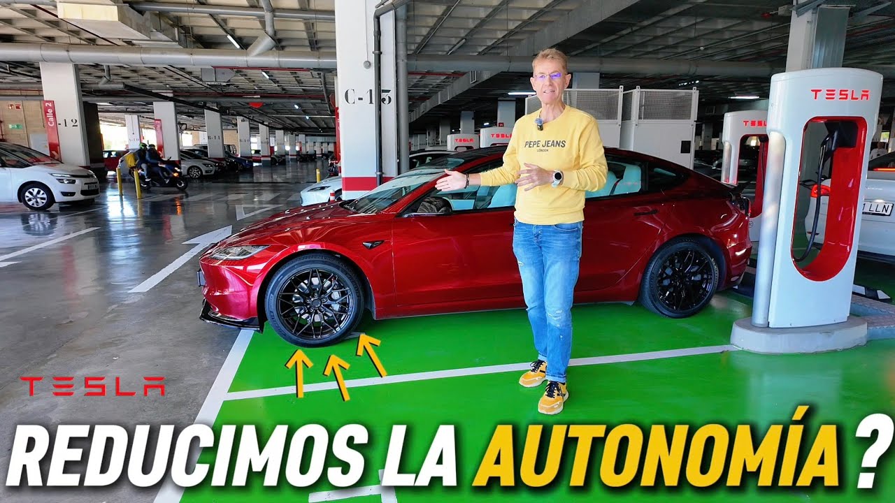 Cambiar las Llantas del Tesla Model 3 Highland Reduce la Autonomía ? | Prueba Real