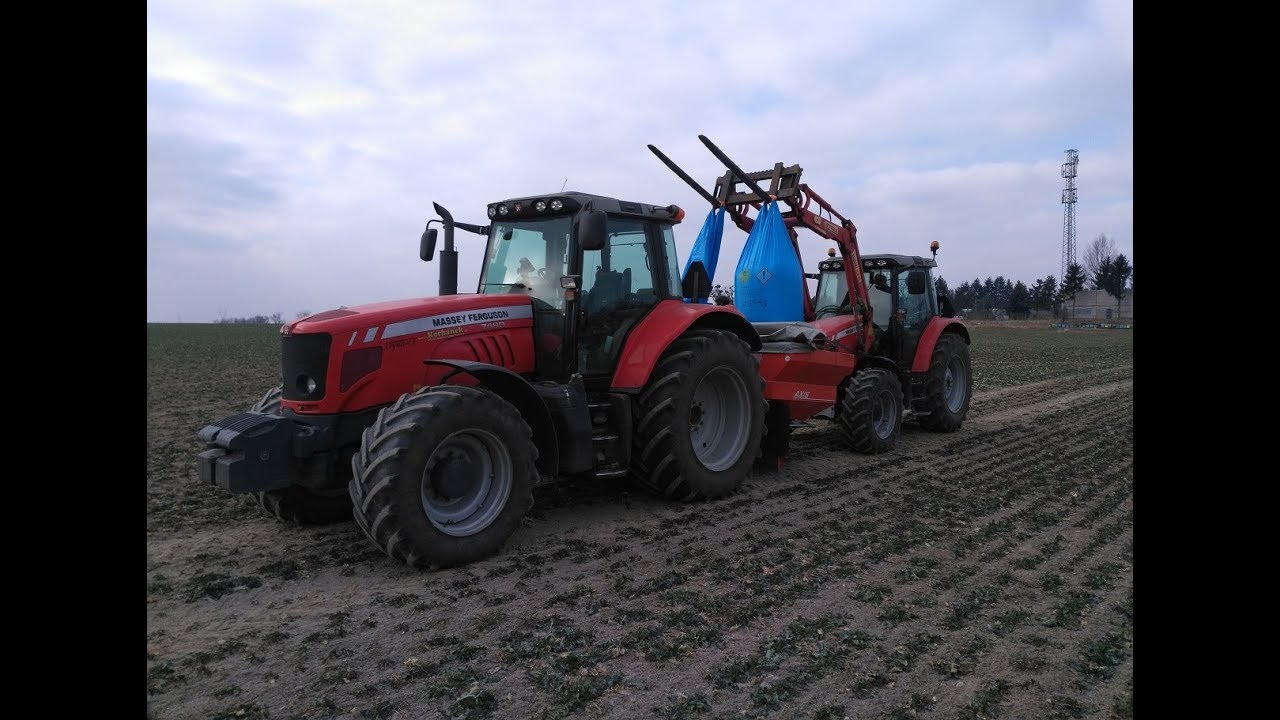 Mroźny dzień 2018 czyli siew nawozów w RGD Swadzim oddział Złotniki Wieś.