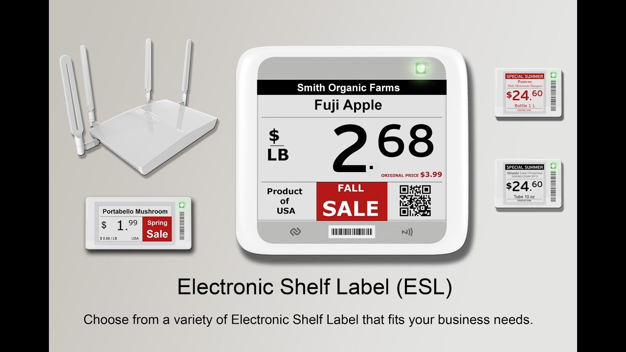 Electronic Shelf Label ( E.S.L ) for Retail Business - Presented by ARKSCAN.COM