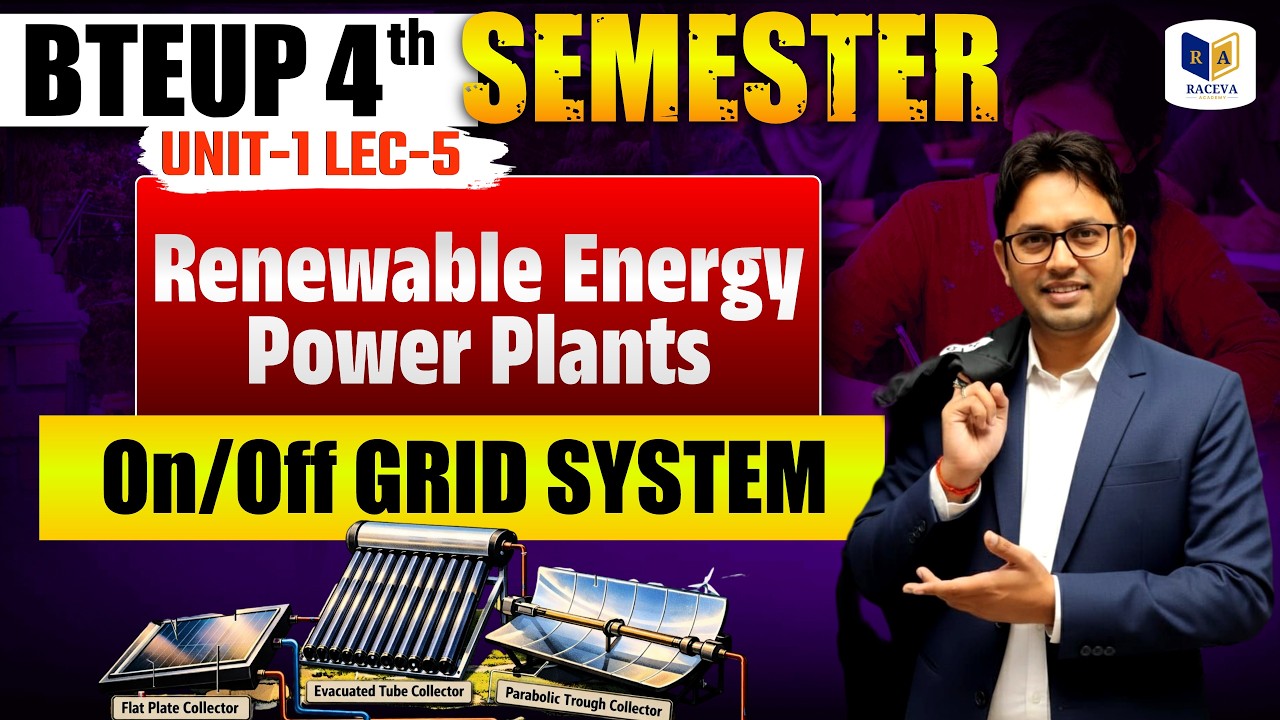 Renewable Energy Power Plants | On/Off GRID SYSTEM Unit-1 Lec-5 | BTEUP 4th Semester