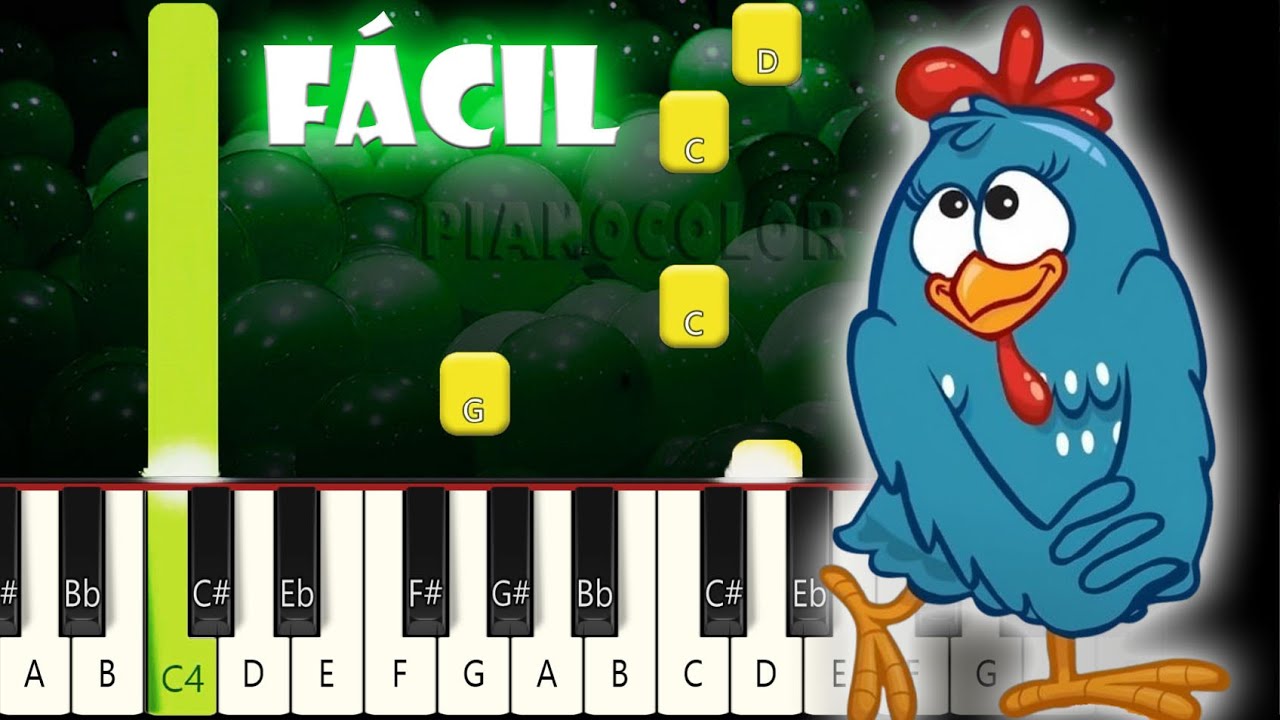 Gallina Pintadita 4 | Piano Tutorial FÁCIL | Cover | Karaoke