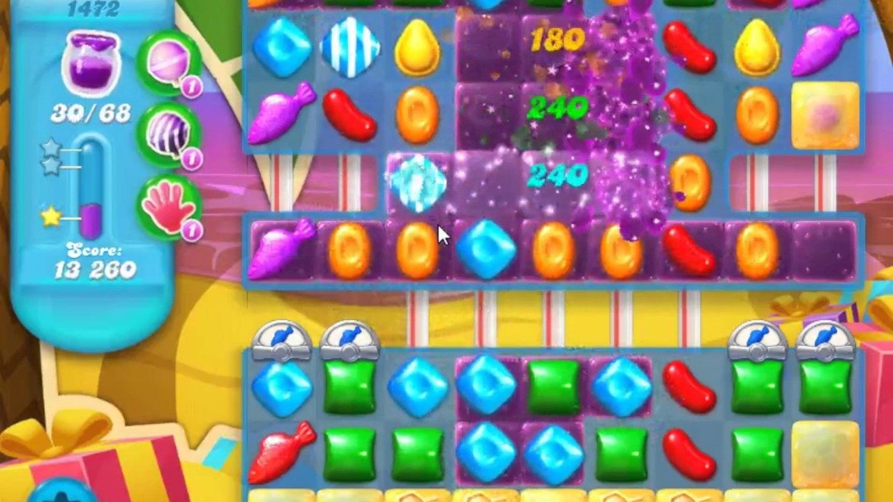 Candy Crush Soda Saga Level 1472 - NO BOOSTERS