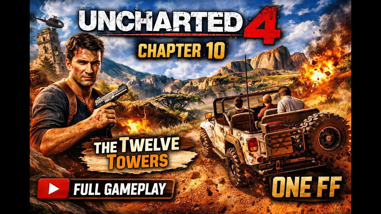 Uncharted 4 Chapter 10 – The Twelve Towers 🔥 Full Gameplay | ONE FF