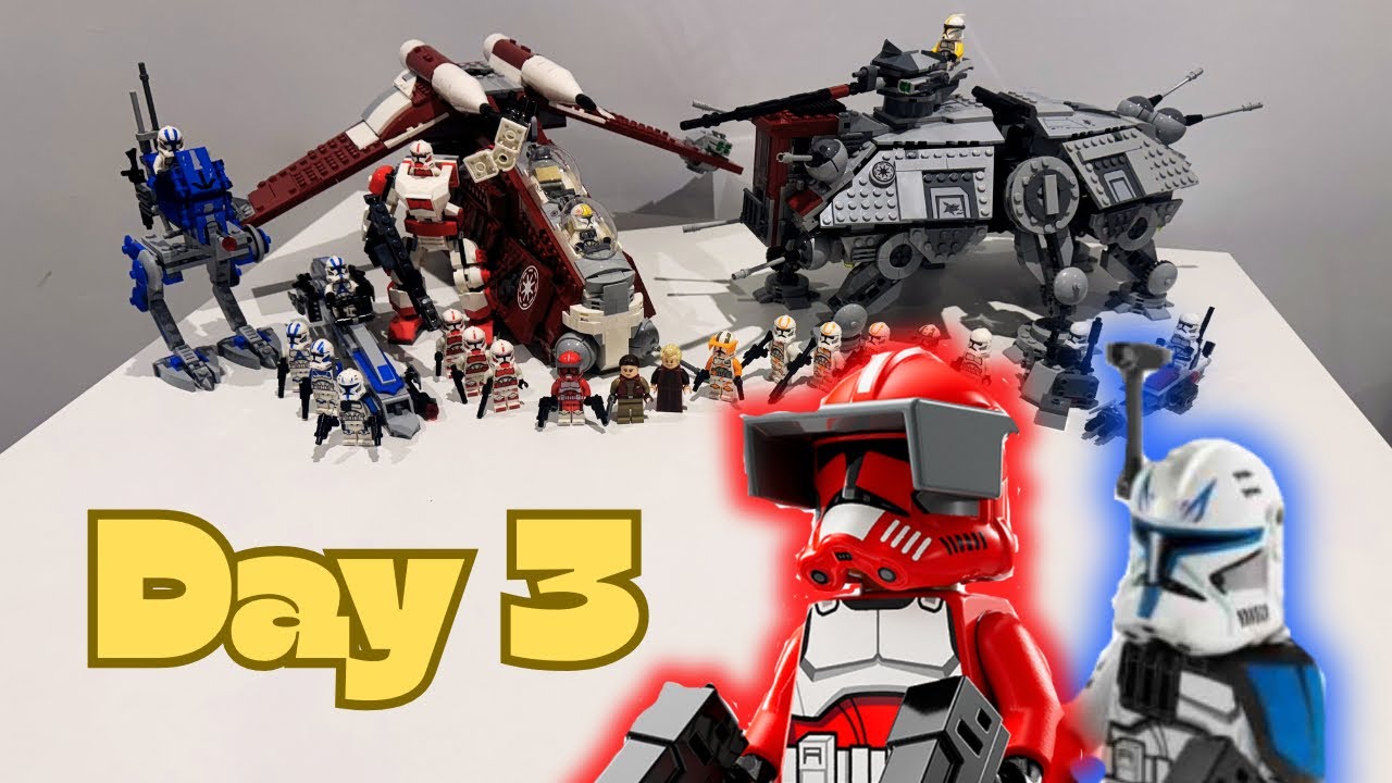 Day 3 Building Lego Star Wars Clone army, adding Rex, Fox & more! 