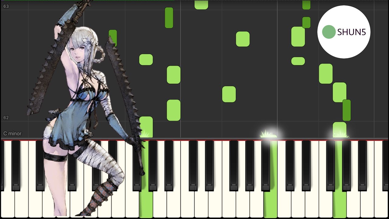 Song of the Ancients~Devola (Synthesia version) From NieR RepliCant (Piano cover)