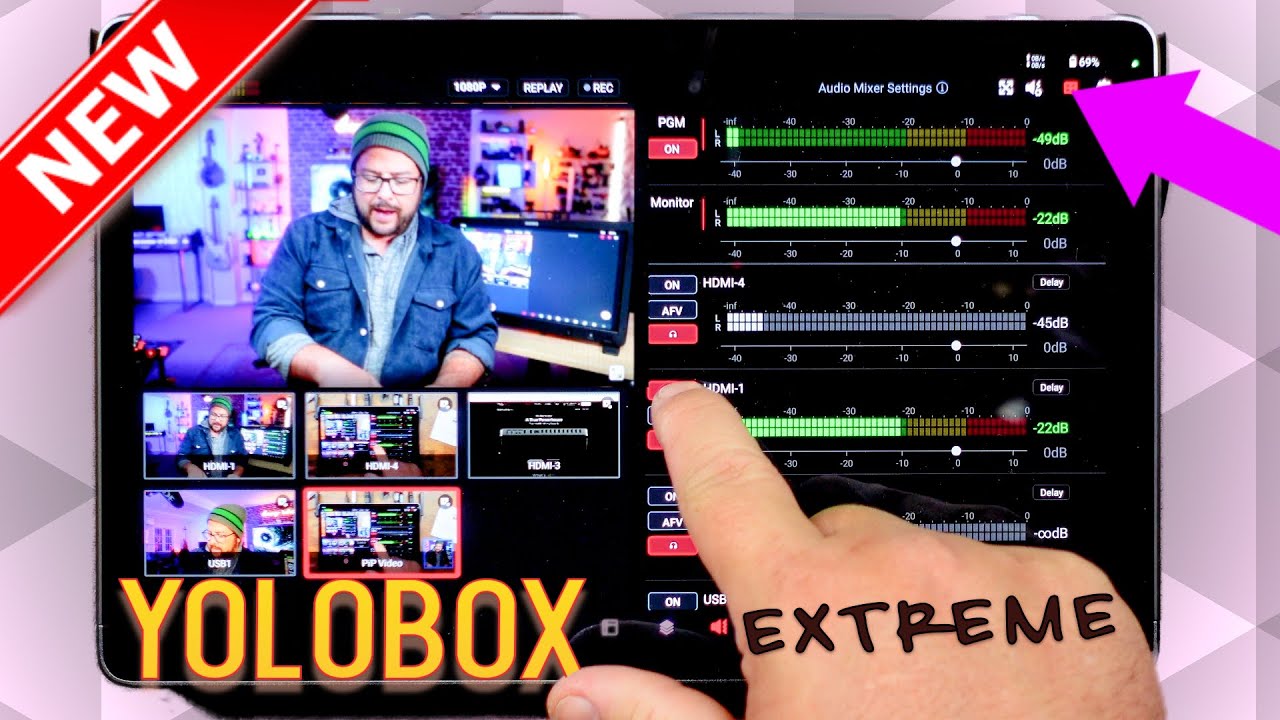 YOLOBOX Extreme. All-in-One Live Streaming & Switching Powerhouse On the Go.
