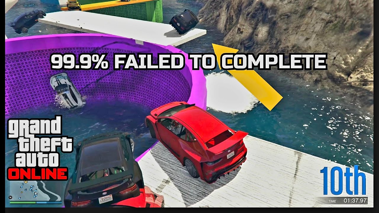 GTA 5 ONLINE FUNNY MOMENTS * CUSTOM MADE CAR STUNT RACES* EP: No 1