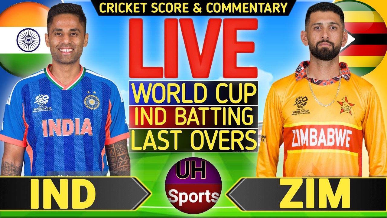 IND vs ZIM, 48th Match T20 WC 2026 | Live Cricket match Today | India vs Zimbabwe Live Match Scores