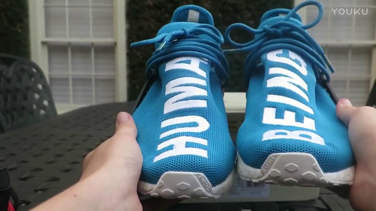 Adidas NMD Human Race Pharrell Williams Blue Review From sneakerkicks.ru